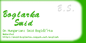 boglarka smid business card